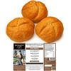 KETO 01 CARB Pane KETO 01 CARB, il 1° Pane con 1g di Carboidrati, 4 Confezioni di 3 Pan Rosette da 120g