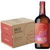 ZEROCINQUANTA Birra ZEROCINQUANTA AMLETO Rossa bock non filtrata birra italiana, 12 bottiglie da 0.50l