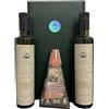 YesEatIs Oleum Comitis - Olio Extra Vergine di Oliva - 100% Italiano Estratto a Freddo - Confezione Regalo con 2 Bottiglie da 500 ml e Parmigiano Reggiano DOP Vacche Rosse Stagionato 30 Mesi