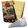 YesEatIs Special Box - Parmigiano Reggiano Consorzio Vacche Rosse 24 mesi - 1 Kg - Grattugia in Acciaio INOX
