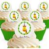 CAKESHOP edible cake toppers EST. 2012 Cakeshop - Decorazioni commestibili per torte, motivo: giraffa, pretagliate, qualità premium 12 x topper per cupcake