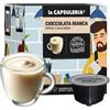 La Capsuleria CIOCCOLATA BIANCA (96 Capsule) compatibili con Nescafé Dolce Gusto, 6 box da 16 Capsule, cremosa e dolce, gusto irresistibile per veri golosi, senza glutine (La Capsuleria)