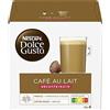 Nescafé Dolce Gusto Café au Lait Decaffeinato, Caffè, Caffelatte, 16 Capsule