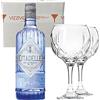 Generico Gin Citadelle 44% Vol. 70 cl - Due Bicchieri In Vetro Borgonovo 620 ml