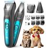 oneisall Tosatrice per Cane Gatto con Luce LED (Blu, 2-in-1)