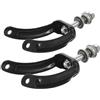 BAZEITFLOW Acciaio Forcella Anteriore Nero per Sedia a Rotelle 2 Pezzi | Cuscinetti Integrati, Diametro 8mm e 27mm, per Ruote Piroettanti da 8 Pollici Colore Casuale