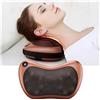 Mediawave Store - Cuscino Massaggiatore Elettrico Professionale per Collo, Schiena e Gambe. Terapia Shiatsu e Relax per Dolori Cervicali e Muscolari del Corpo