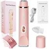 Aosrioylt Rasoio Da Donna Klyne, Tagliacapelli Elettrico 2 in 1 Klyne Adatto a Pelli Sensibili, Tagliacapelli Da Bikini Da Donna, Ricarica USB, Impermeabile Ipx7, For Bikini, Gambe, Ascelle E Naso(Pink)