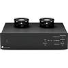 Pro-Ject Tube Box S3 B nero - Preamplificatore phono per giradischi, MM/MC, Impedenza regolabile, Tubi
