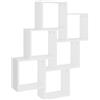 vidaXL Scaffale a Parete Bianco 90x16x78 cm in Multistrato