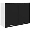 vidaXL Mobile Pensile Nero 80x31x60 cm in Legno Multistrato