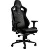 Noblechairs Epic Sedia Da Gaming Sedia Da Ufficio Sedia Da Scrivania Finta Pelle 120Kg 135° Reclinabile Cuscino Di Sostegno Lombare Nero / Oro