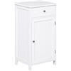 kleankin Mobiletto Armadietto 2 Cassetti da Bagno 43x34x77 cm Bianco