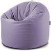 CAB Poltrona Sacco Pouf | grande XXL per interni |95x130cm idrorepellente | Con rivestimento finta pelle lavabile | interno riempito con perle EPS da 380 litri -LILLA-