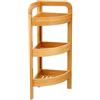 5 five simply smart 5five - scaffale angolare a 3 livelli 23cm in bambù