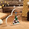 lorajewel Decorazioni Natalizie Personalizzate Targa in Acrilico con 1-8 Nomi Regali di Natale per Mamma papà Figlia Figlio Nonna Amici (A-5 Nome)