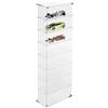 DesignPlex Bacheca/Vetrina in plexiglass Trasparente Scala 1:18 a 8 Ripiani - Misure totali: 34x18.5X h109 cm