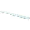 KTHLBRH Mensola sospesa in vetro trasparente, per camera da letto, soggiorno, bagno, cucina, ufficio, 110 cm x 12 cm