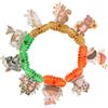 jojofuny Set 9 Elementi Decorazioni Festa Tema Animali del Bosco Centrotavola a Forma in Cartoncino Bianco 350g per Compleanni e Shower Bambina