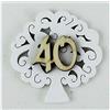 DLM Bomboniere DLM29144 (Kit 12 Pezzi) Calamita Albero della Vita 40 Quarantesimo Compleanno Nozze Anniversario Confettata Segnaposto bomboniera Regalo