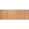 Relaxdays Tappeto in Bambù, Resistente all'Umidità, Antiscivolo, Bordi in Tessuto, Bagno, 61x182cm, Legno Naturale