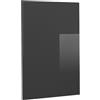Vicco Frontale cucina R-Line, Antracite lucido, 44.6 x 59 cm frontale del mobile per pensile, adatto per armadi da cucina R-Line per un montaggio semplice