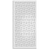 Generic Quadro Traforato per Arredamento Modello Chips - Pannello in PVC Traforato - Parasole Colore Bianco 47X94 CM