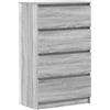 vidaXL Credenza Grigio Sonoma 60x35x98,5 cm in Legno Multistrato