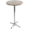 Mendler Tavolo tavolino Bistro Bar Giardino M28 Alluminio 60x60x70/110cm Piede Pesante