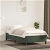 MNISDFL Giroletto Letto singolo Giroletto in Metallo Reti a Doghe Giroletto Giroletto Verde Scuro 90x190 cm in Velluto