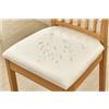 qiden Coprisedie per Sedia 2/4/6 Pezzi Coprisedia ecopelle Elasticizzato Coprisedia senza schienale Coprisedili sala da pranzo Coprisedili per sedie impermeabili -Bianco Crema-2 (36-48cm)