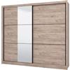 Arredo Stock ARMADIO SCORREVOLE CON SPECCHIO E DUE ANTE 242X60X215,5