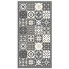 Panorama Tappeto Vinile Corridoio - Varie Dimensioni - (Idraulico Piastrelle Grigio 80 x 200 cm)