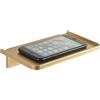JDYOOMI Mensole galleggianti da parete in acrilico, piccole mensole adesive per telefono, salviettine, altoparlanti intelligenti, per bagno, cucina, WC, camera da letto, ufficio, colore oro