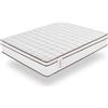 Moonia | Materasso ibrido 25 cm bianco | Multizone Comfort | Tecnologia Core Spring | Indipendenza letti | 150 x 200