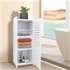 LANTUS Mobiletto portaoggetti per WC, armadio da bagno stretto, laterale, 30 x 30 x 80 cm, bianco