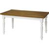 Mar.c.a. Design - Tavolo Rettangolare Allungabile da 160 a 240 cm con Gambe Tornite - Tavolo in Legno Massello 160x85x78 cm - Arte Povera Made in Italy
