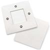 hobbymio.it Sottopentola in Legno Bianco con Tela Aida da ricamare a Punto Croce, finestrella 10x10