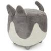 Balvi Sgabello Le Minou Colore grigio bianco gambe legno dolce a forma di gatto poggiapiedi Legno/pol
