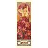 1art1 Alphonse Mucha Poster Le Pietre Preziose, L'Ametista 1900 Stampa d'Arte 91x30 cm