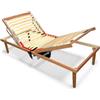 Comprarredo Rete letto motorizzata 3 Snodi 80x190 cm con telecomando - Struttura in legno massello, 26 doghe, regolazione testiera e pediera
