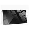 Generic Piano per Tavolo Rettangolare 120x60 cm | Base In Vetro Temperato | Lastra di Protezione | Installazione Semplice | Cuscinetti Antiscivolo | Per Tavoli Mobili Fai Da Te | Decorativo - Nero Liscio