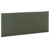 HOMN LIVING Testiera Bari Rivestita in Tessuto Verde 140x60 cm, comprensiva di ferramenta e Viti
