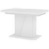 Vicco tavolo da pranzo allungabile Fenaro, Bianco, 120 x 80 cm estensibile, allungabile con prolunga per dimensioni del tavolo flessibili