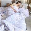 XHCTNN Piumino in Pura Seta di Gelso Queen Size, Piumino Invernale con Imbottitura in Seta di Gelso al 100%, Biancheria da Letto di Lusso Trapunta Trapuntata Coperta(E,220 * 240cm/3kg)