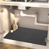 Z·Bling Tappetino SottoLavello Cucina 40x50cm,Super Assorbente e Asciugatura Rapida Tappetini Sotto Lavello Cucina,Tappetino di Protezione SottoLavello con Retro in Gomma Antiscivolo,Antimacchia(Grigio scuro)