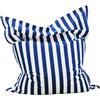SXBCyan Fodera Pouf da Esterno (senza imbottitura) Sqaure pouf poltrona sacco For Piscina - Grande Comoda Interni Ed Esterni Cuscino(Navy blue-stripe)
