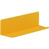 Brigros - Mensola Da Muro In Metallo Design Moderno Per Libri, Quadri E Oggetti Decorativi, Mensole Da Parete Resistenti In Vari Colori E Dimensioni In Acciaio Verniciato (Senape, 40x13x12 cm)