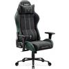DIABLO Sedia Gaming Grande Ergonomica XL per Persone Alte Sedia Ufficio Robusta fino 160 kg Schienale Alto Reclinabile 140 Gradi Supporto Lombare Accoudoirs Regolabili Tessuto Traspirante
