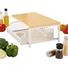 Generico Scaffali per e la Conservazione,Organizzatore Verticale a 2 Ripiani,Organizzatore di Ripiani Culinari - per Dispensa Bagno Garage Doccia Casa Appartamento Lavanderia e Cucina